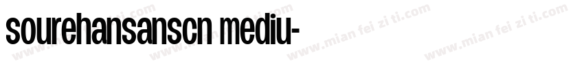 sourehansanscn mediu字体转换